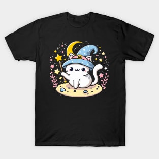 Cute kawaii magic cat T-Shirt